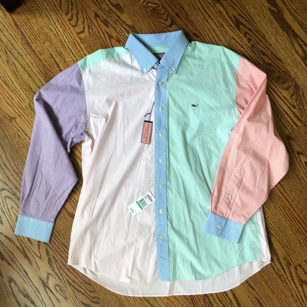 BNWT Vineyard Vines Whale Shirt, Size L and M